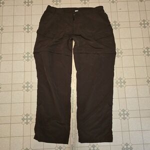 World Wide Sportsman Fishing Women Convertible Shorts Pants Dark Brown Size XL